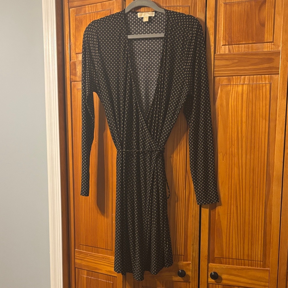 Black Michael Kors Wrap Dress